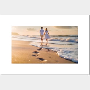 couple on honeymoon Posters and Art